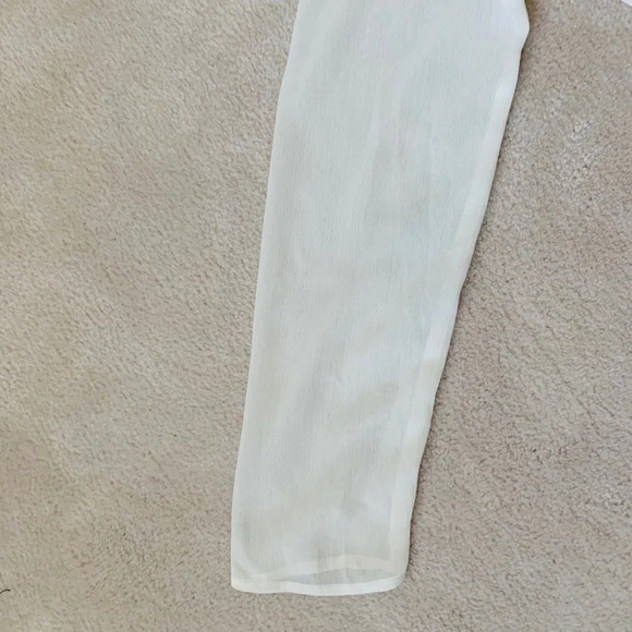 The Limited blouse White Ruffle collar top size small - Picture 14 of 16